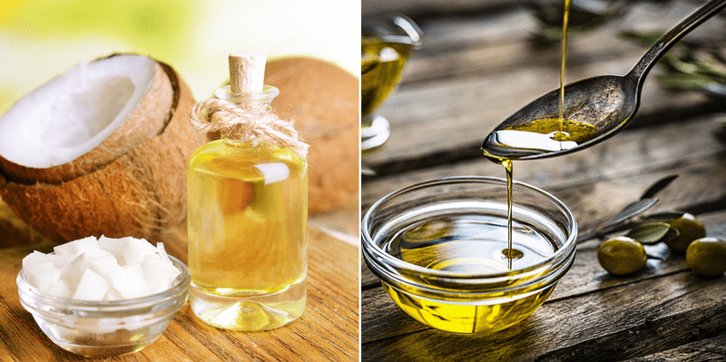 Dưỡng mi bằng dầu oliu kết hợp với dầu dừa