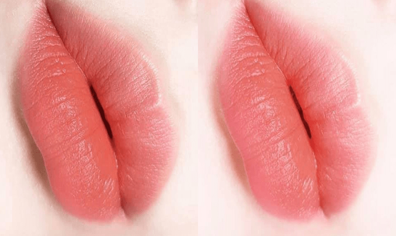 Phun môi màu hồng cam